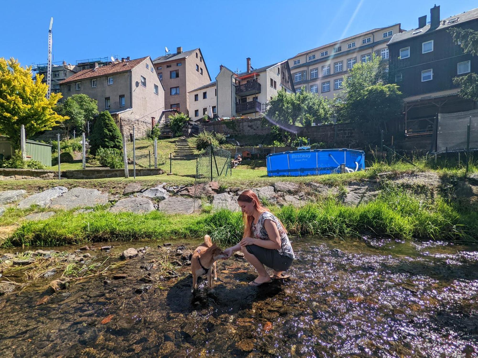 Hw4B - Urlaubsmagie - Zentral Mit Gemeinschaftsgarten, -Pool, -Sauna & Whirlpool เซบนิทซ์ ภายนอก รูปภาพ